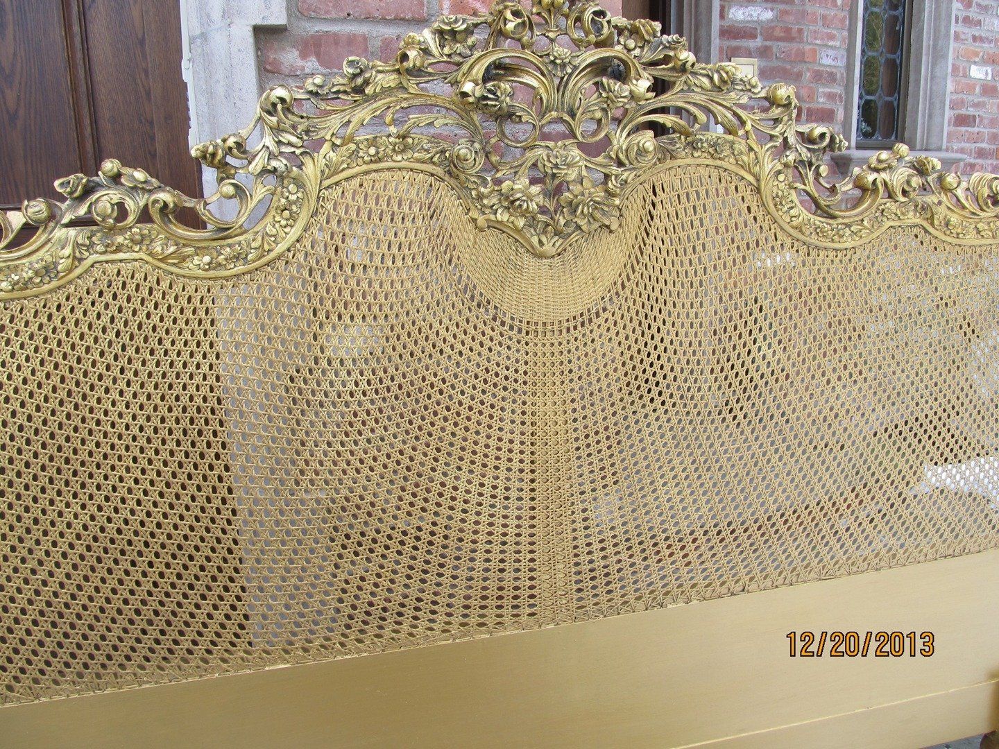 Antique French Cane Headboard — The Tri-State Area — Carriage House II In-Home Restorations
