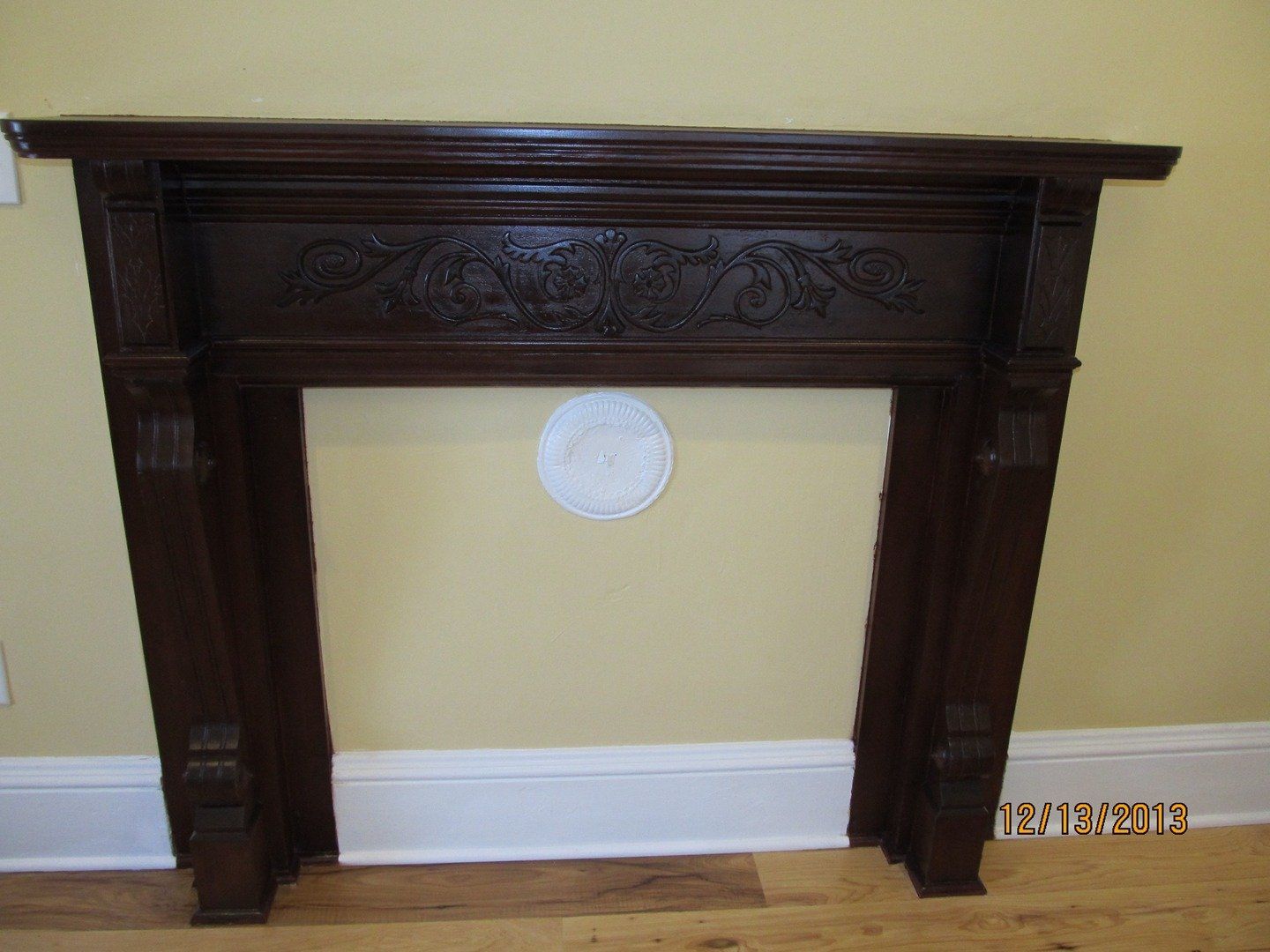 Dark Brown Victorian Mantle — The Tri-State Area — Carriage House II In-Home Restorations