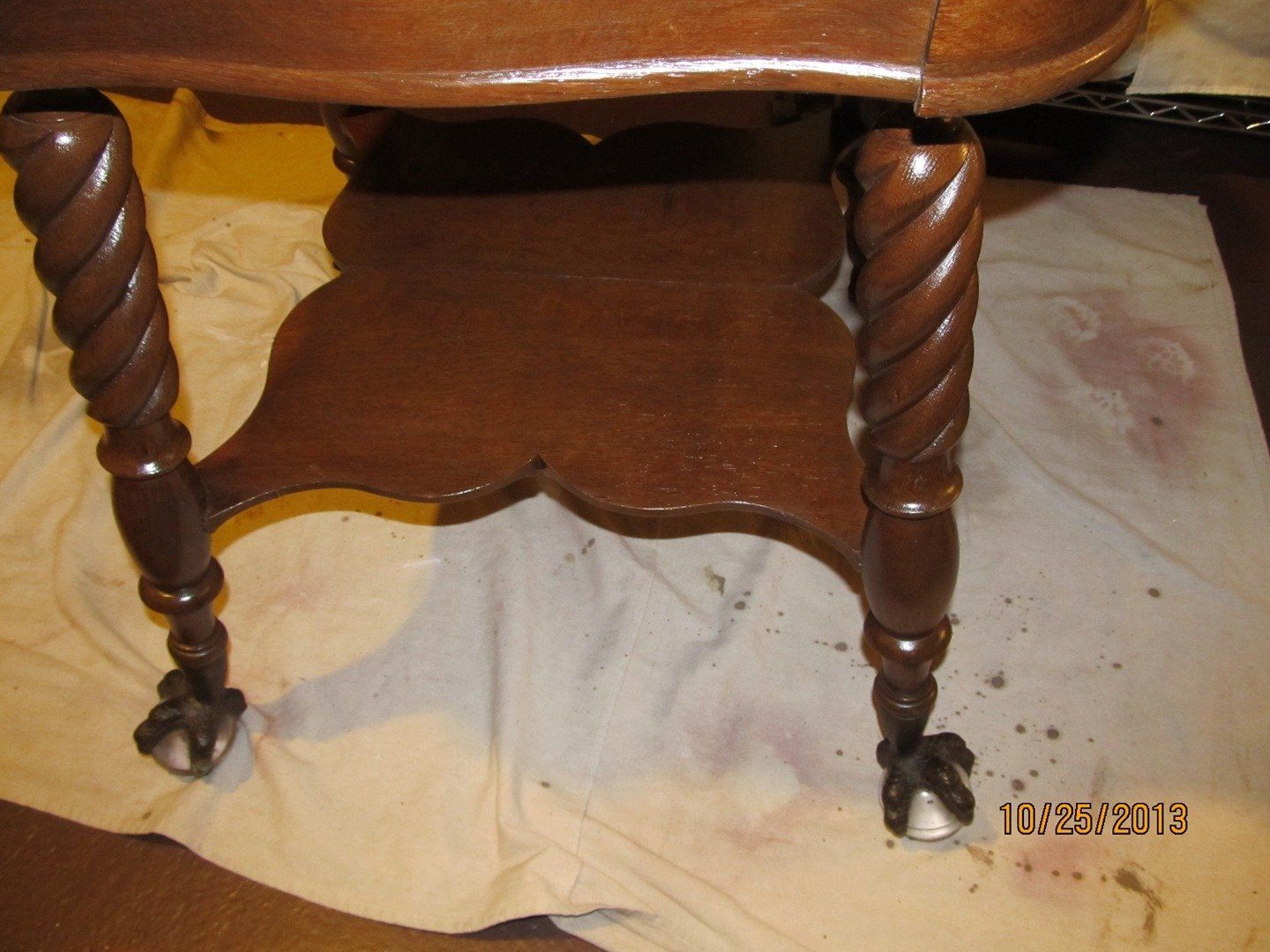 Brown Antique Table — The Tri-State Area — Carriage House II In-Home Restorations