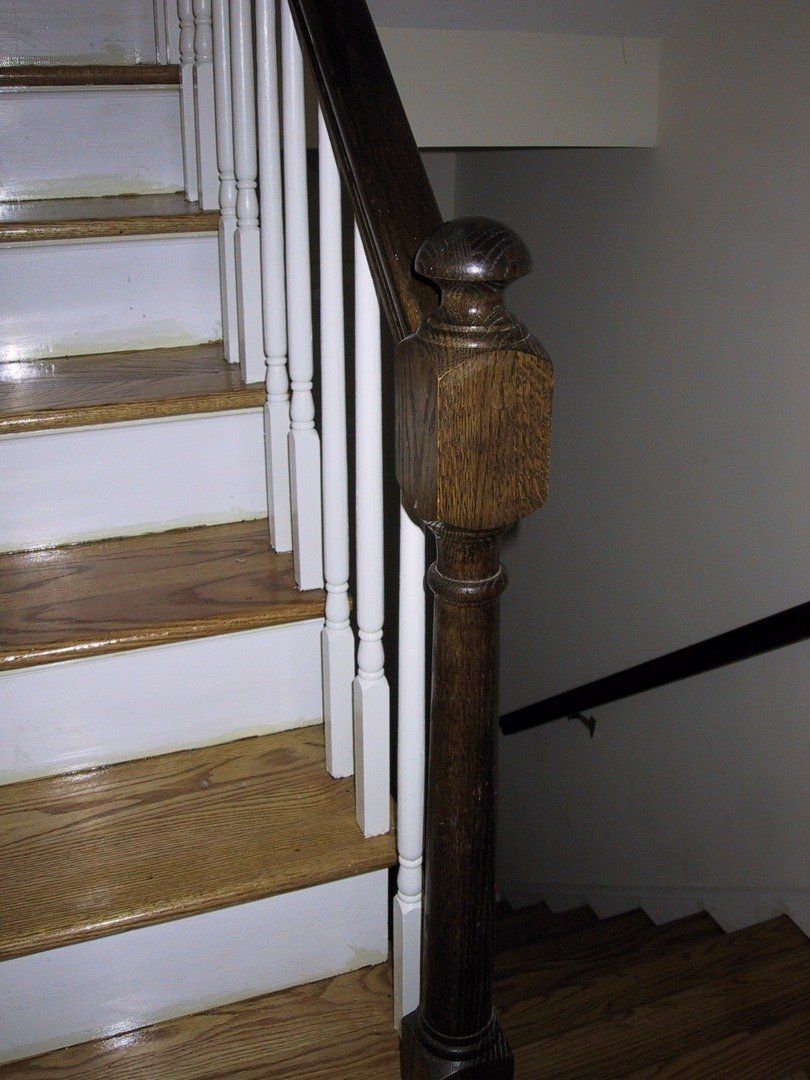 Brown and White Handrails — The Tri-State Area — Carriage House II In-Home Restorations