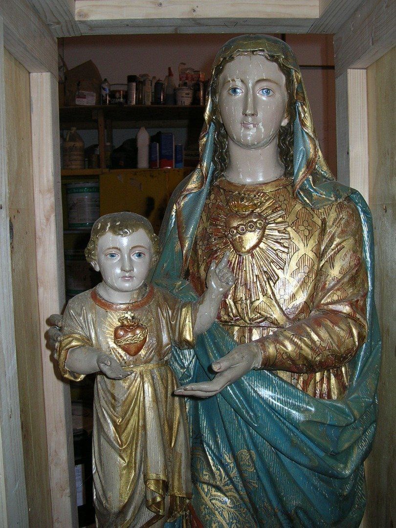 Restored Religious Statue — The Tri-State Area — Carriage House II In-Home Restorations