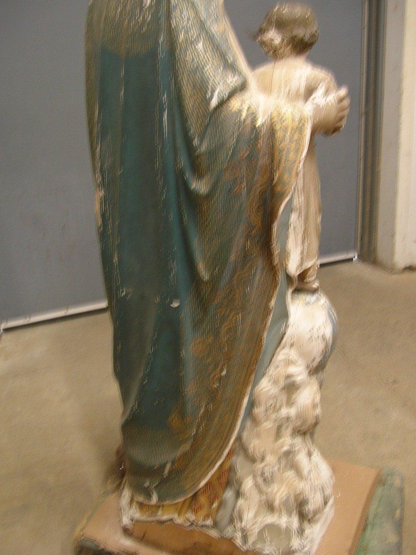 Statue with Damaged — The Tri-State Area — Carriage House II In-Home Restorations