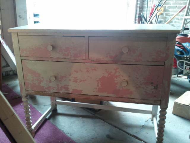 Before Antique Dresser Restoration — The Tri-State Area — Carriage House II In-Home Restorations