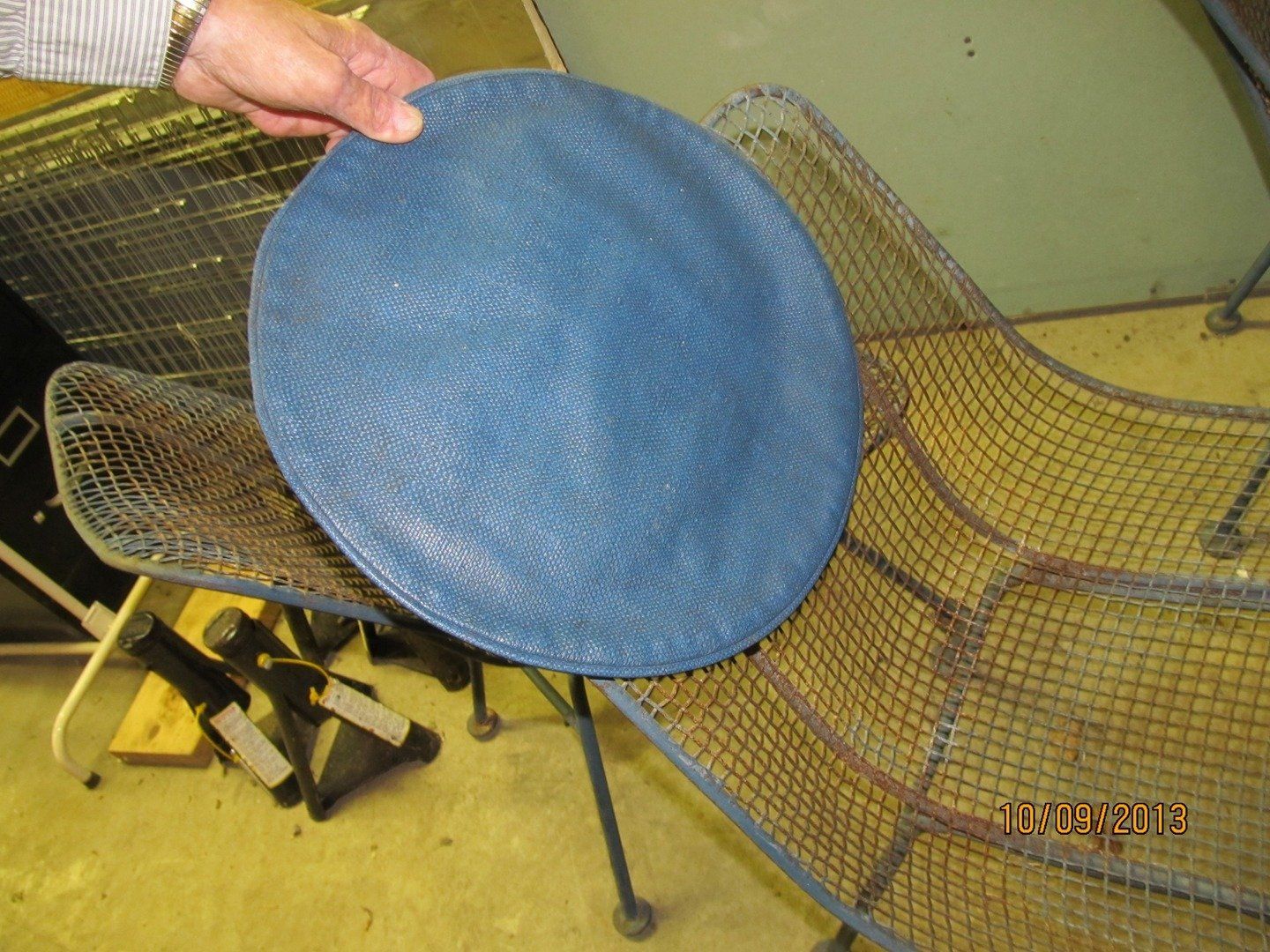 Vintage Metal Chair with Cirle Foam — The Tri-State Area — Carriage House II In-Home Restorations