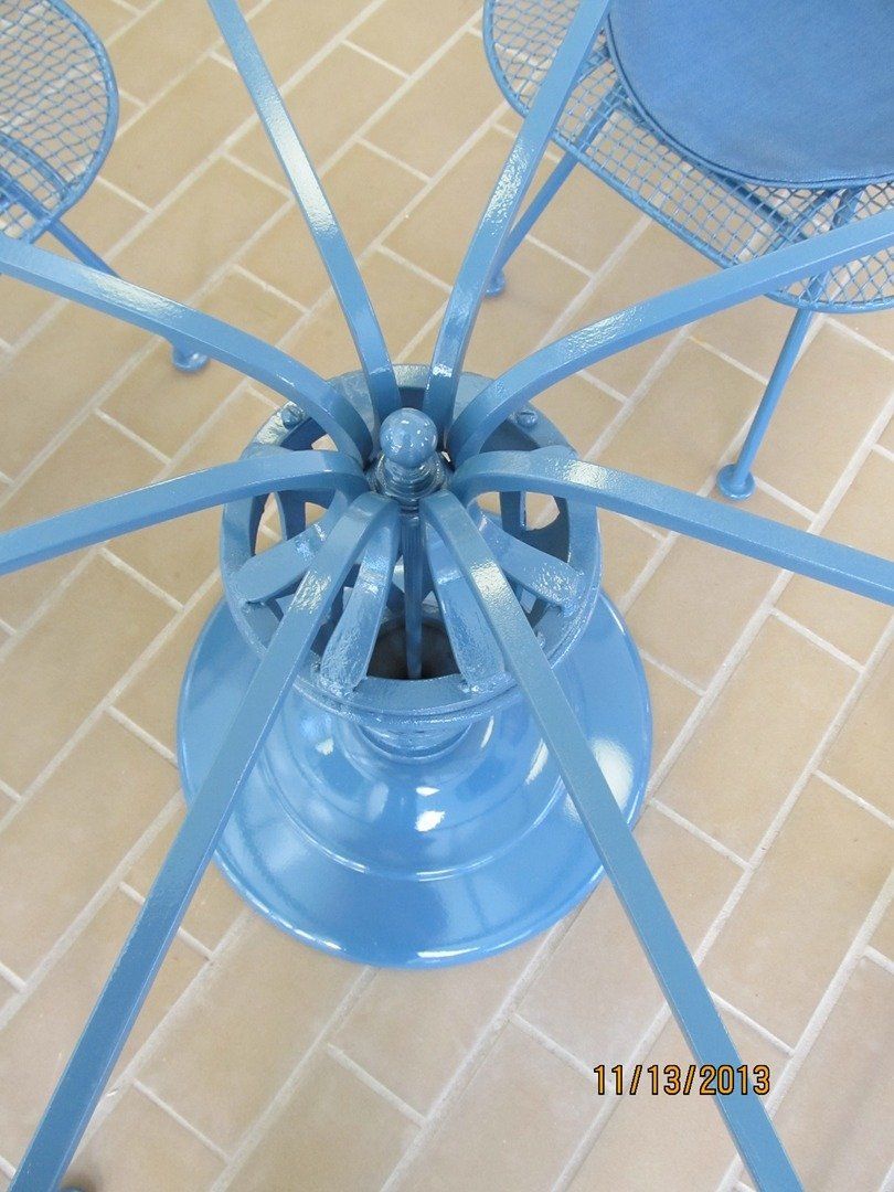 Vintage Metal Table Restored — The Tri-State Area — Carriage House II In-Home Restorations