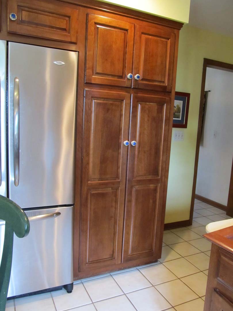 Old Mahogany Cabinet and Fridge — The Tri-State Area — Carriage House II In-Home Restorations