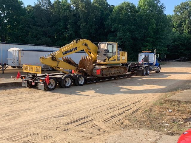 Towing Heavy Equipment