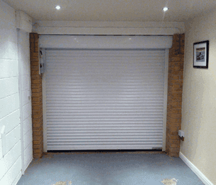 White roller shutter