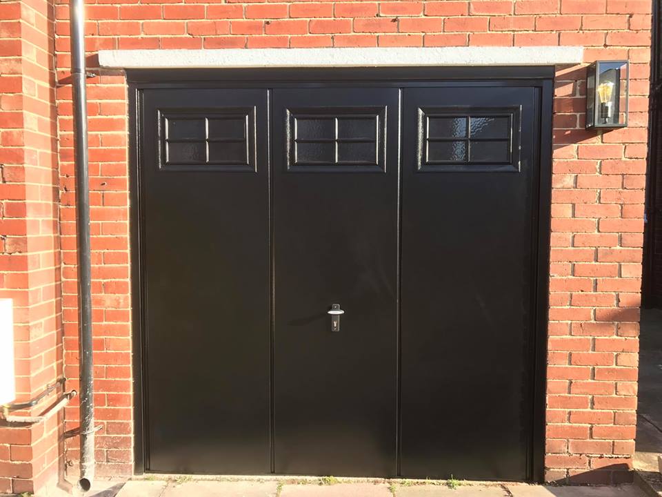 Steel garage door