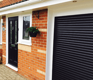 Black domestic shutter