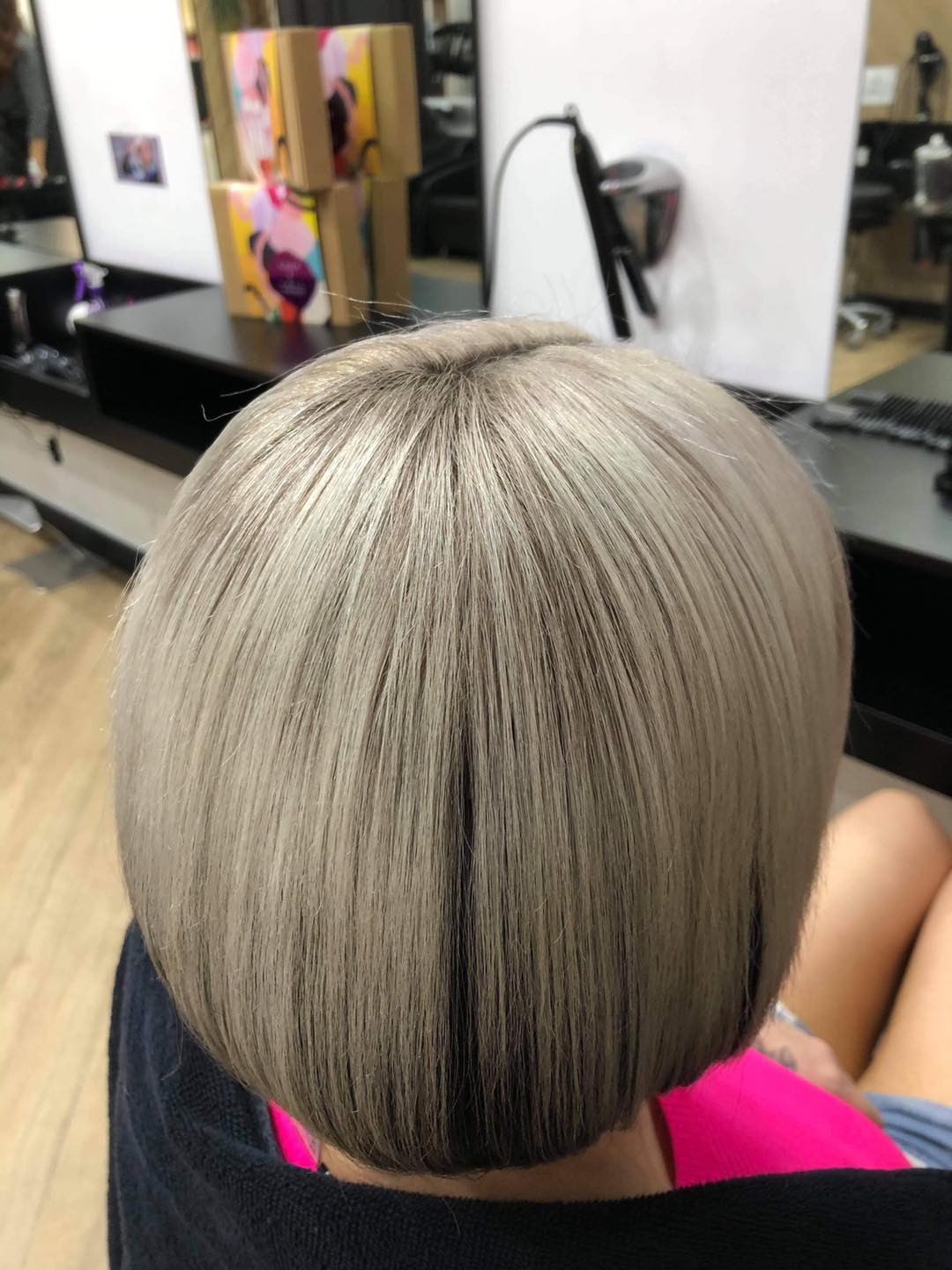 Short Silver Blonde Hair Colour — Hair Salon in Vincentia, NSW