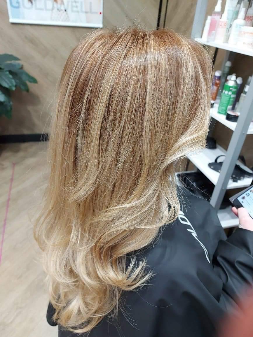 Blond Hair with Beach Waves — Hair Salon in Vincentia, NSW
