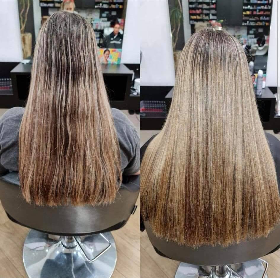 Before And After Hair Color — Hair Salon in Vincentia, NSW