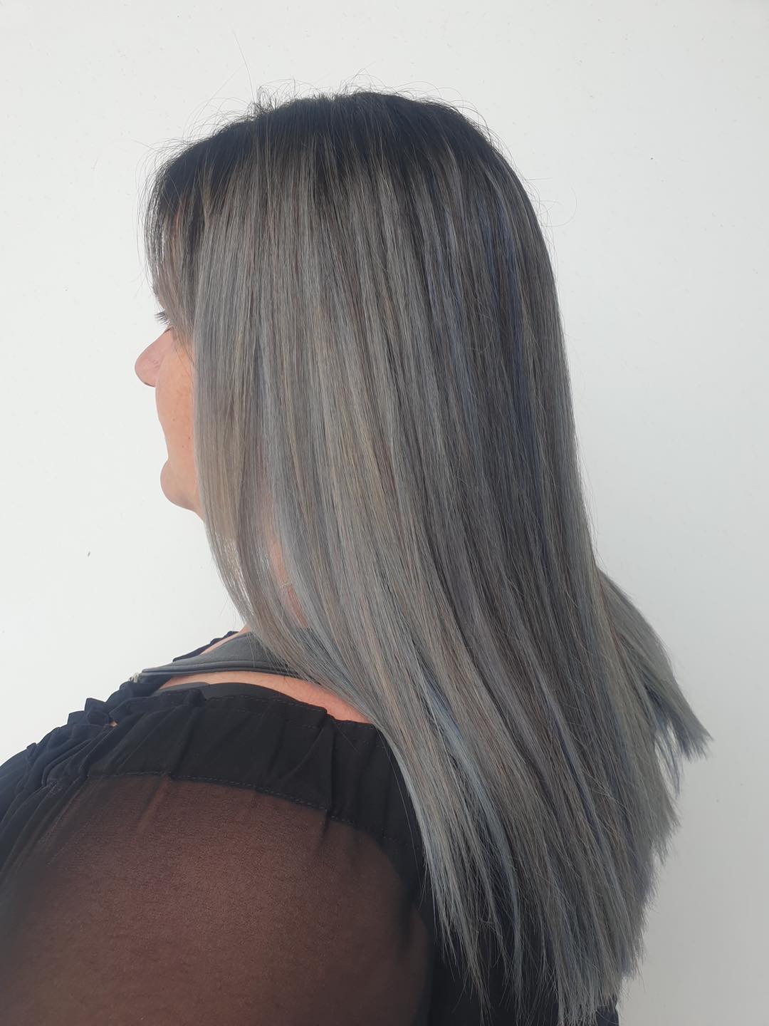 Ashy Grey Hair Colour — Hair Salon in Vincentia, NSW