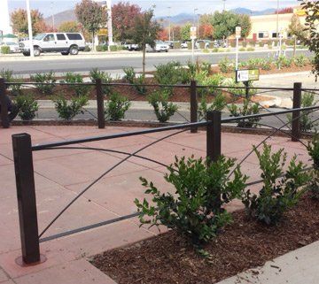Panera Outdoor Gate — Porterville, CA — Chiapa Welding, Inc.