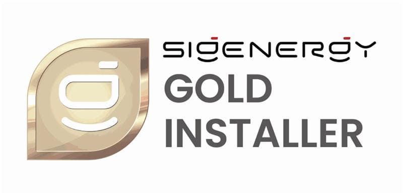 Logo for Sigenergy Gold Installer: gold leaf shape with