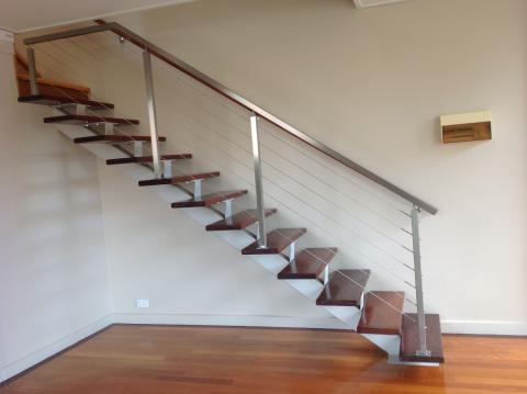 Stairs Stainless Steel Square Tube — Hampton, VIC — Bayside Balustrades