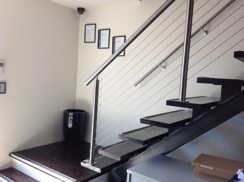 Railing with  Horizontal Wire System — Hampton, VIC — Bayside Balustrades