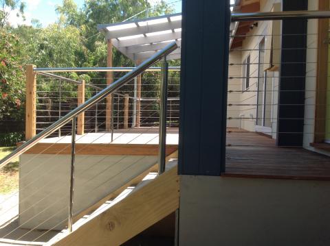 Round Tube Wire System — Hampton, VIC — Bayside Balustrades