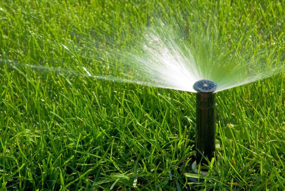 Impianto di irrigazione a pioggia per giardini