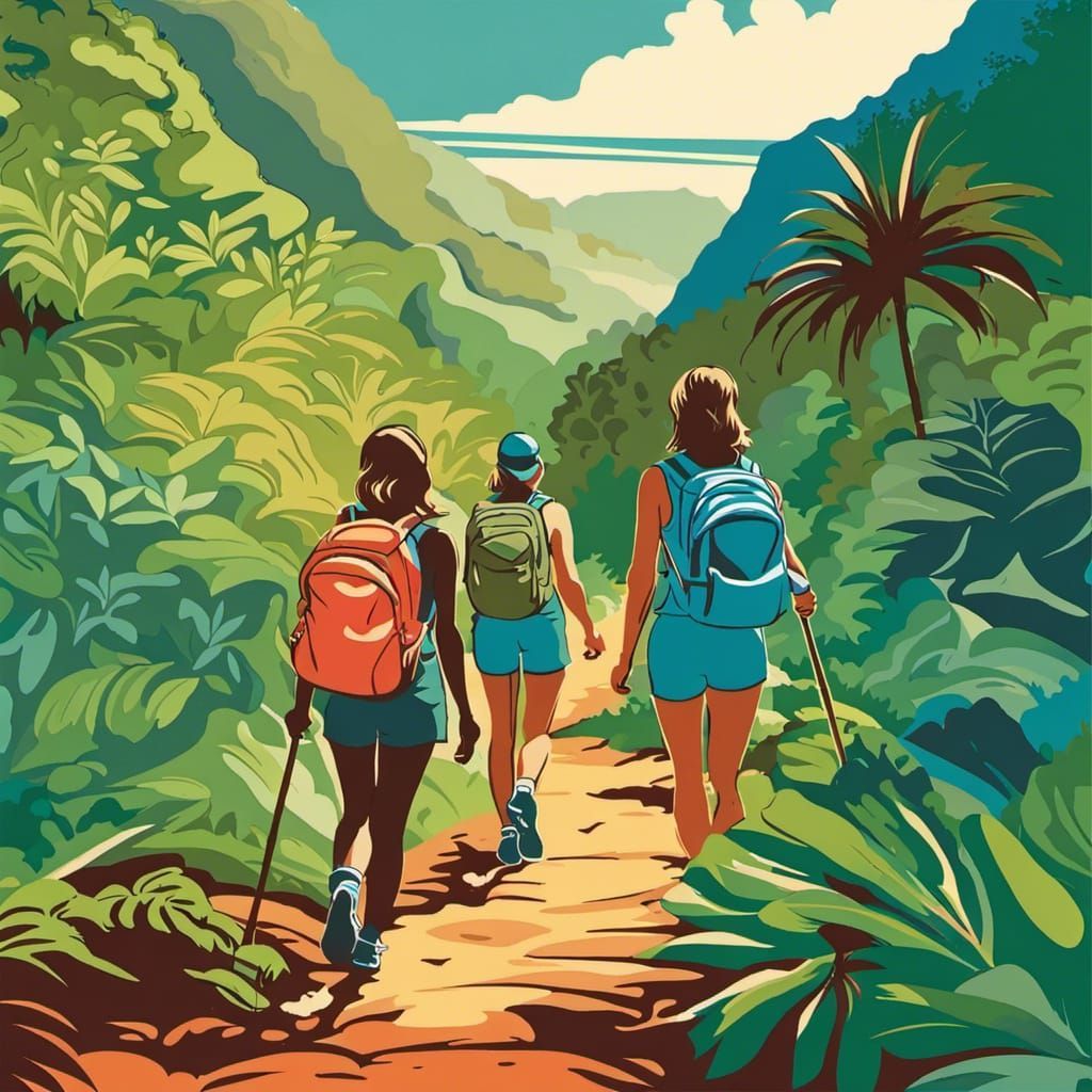 image woman hiking Costa Rica national park