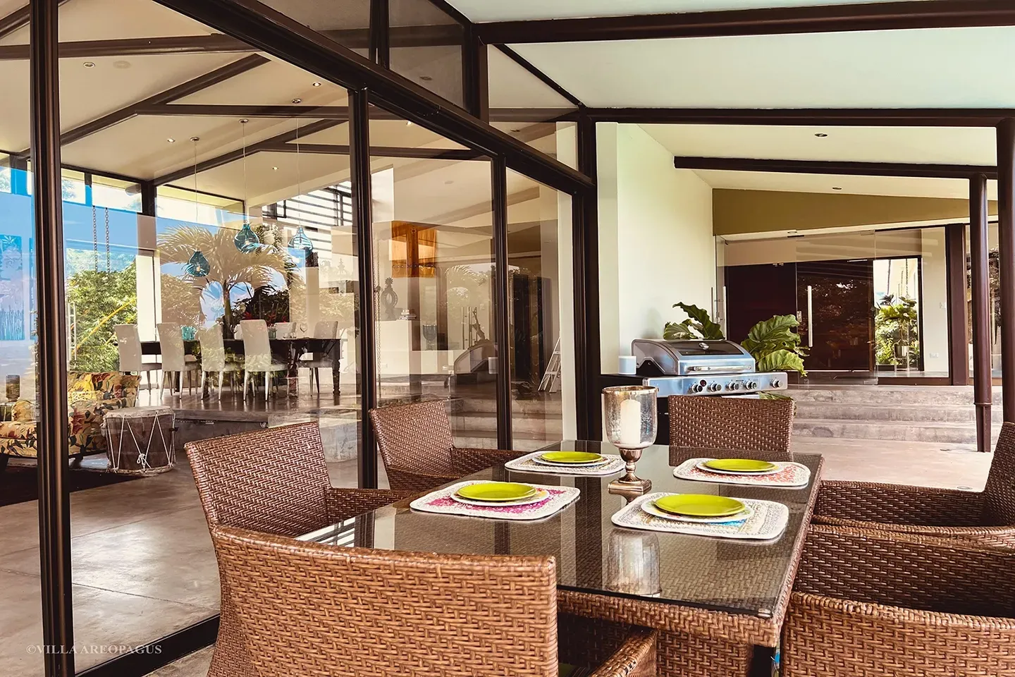 loely outdoor dining Villa Areopagus Costa Rica