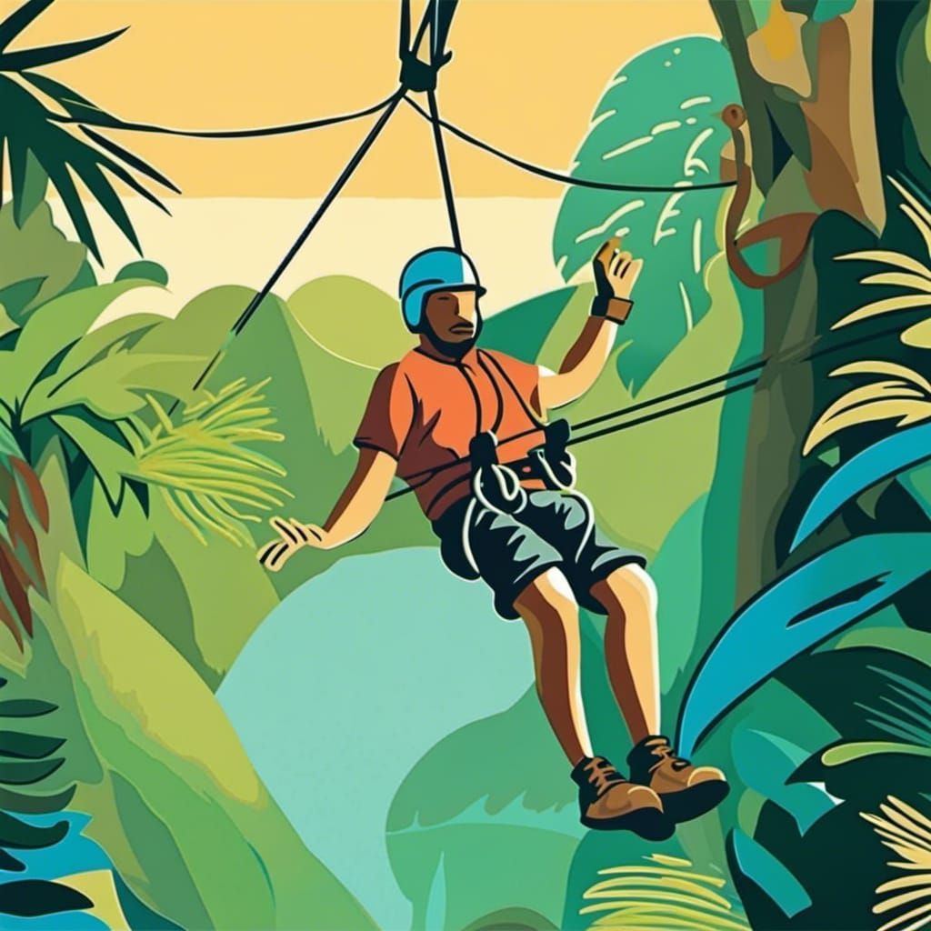 image zip lining Costa Rica