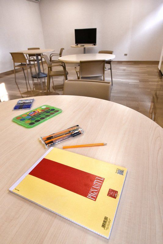 sala ricreativa per residenti in casa di riposo