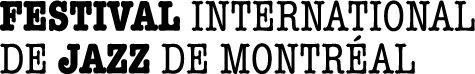 Logo du Festival International de Jazz de Montréal. Texte en gras noir.