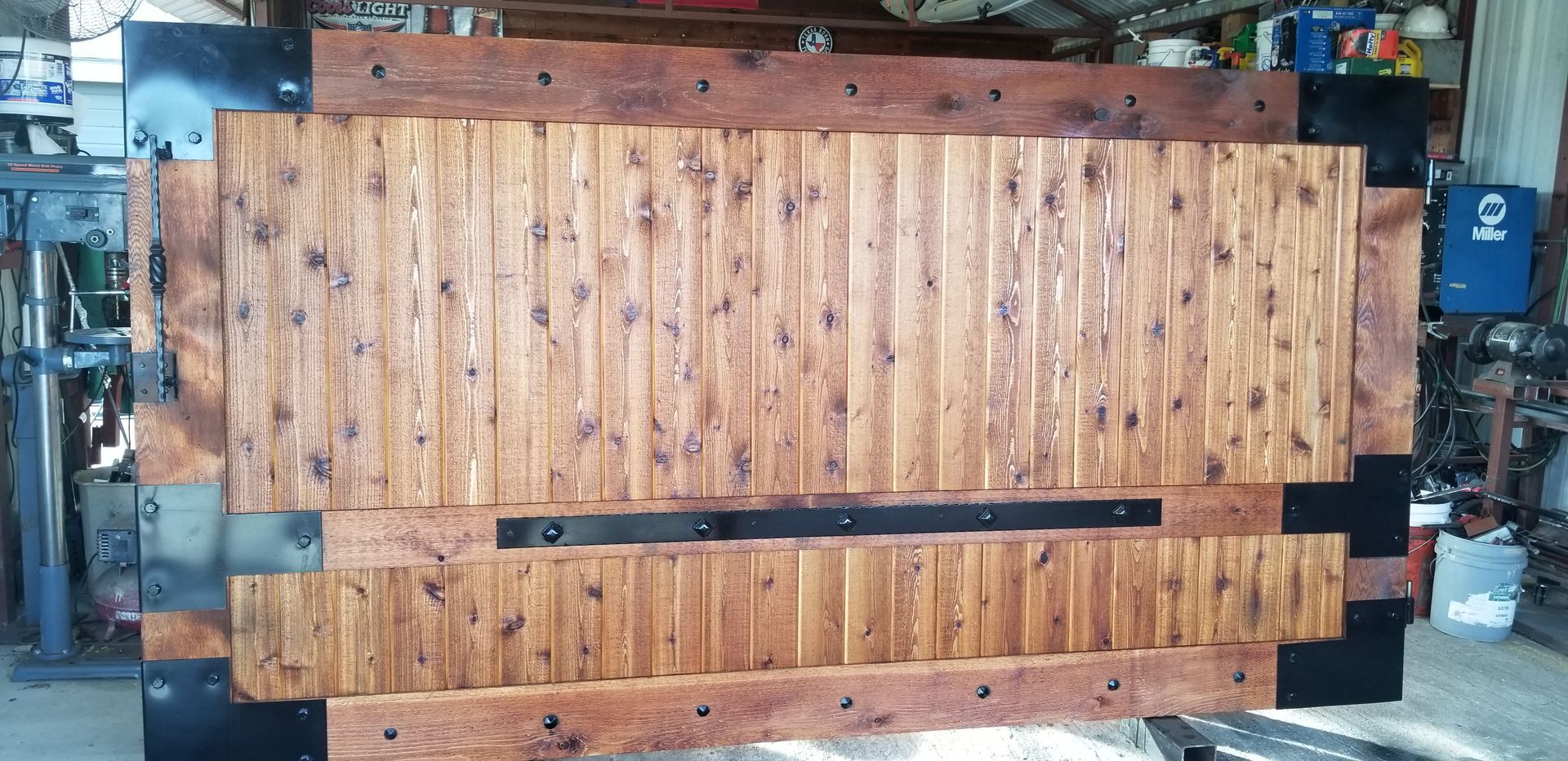 Custom wood gate