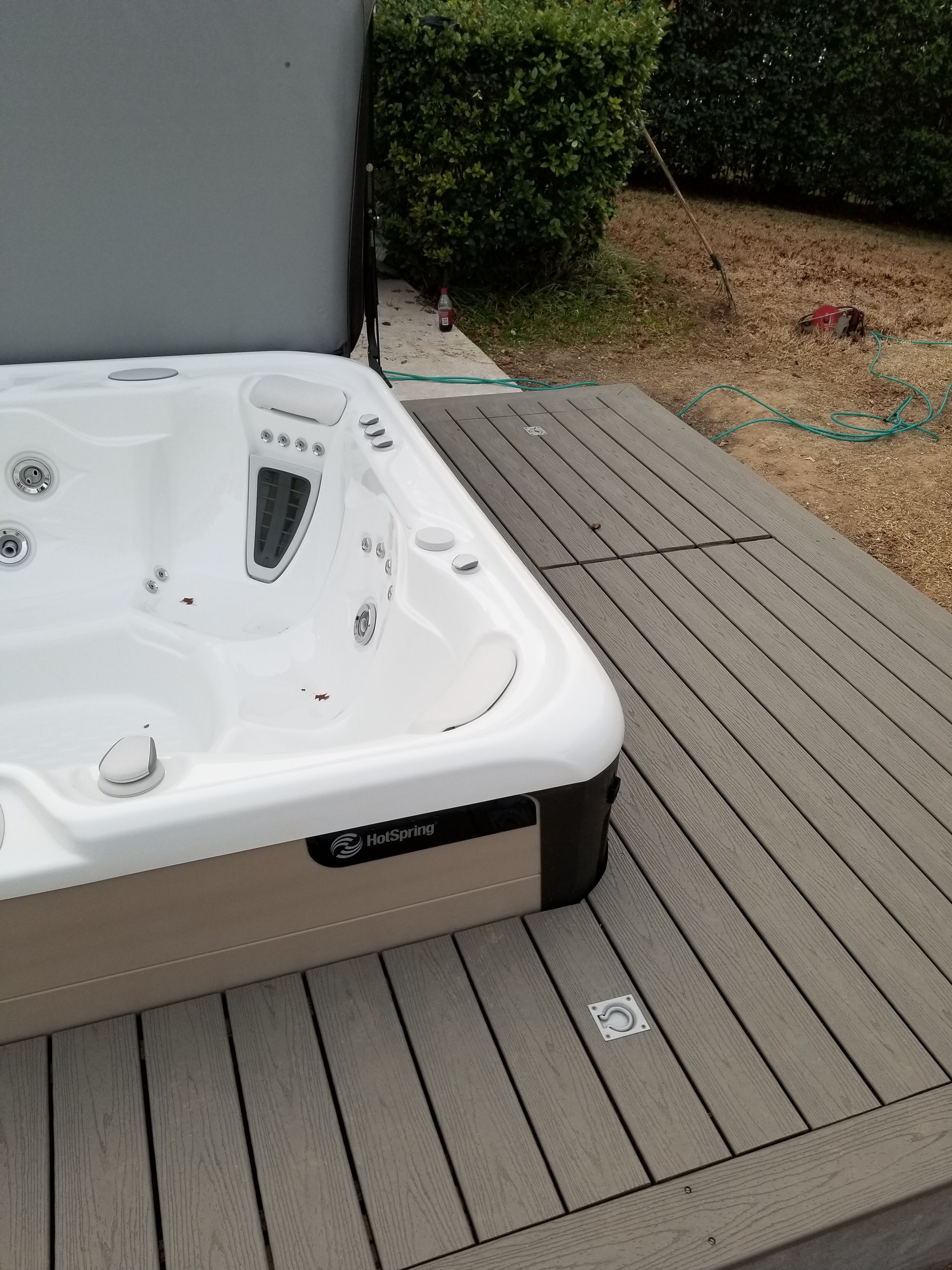 Jaccuzzie and raised deck