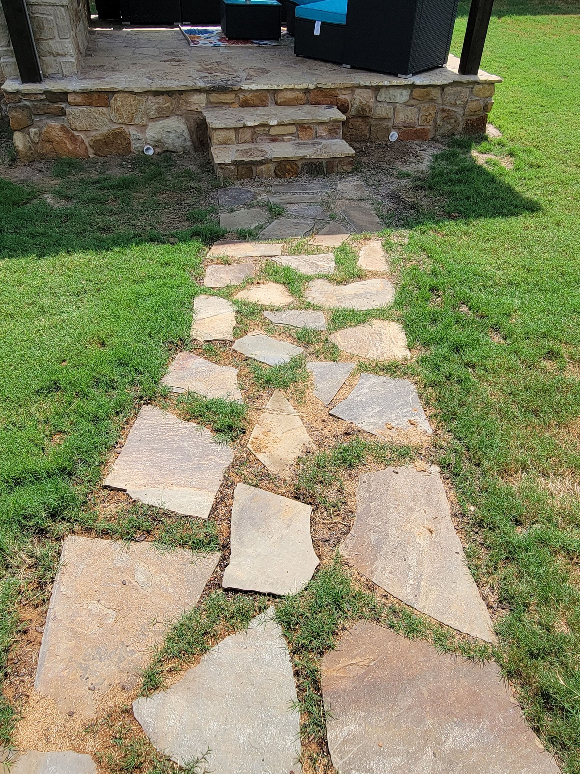 Flagstone pathway