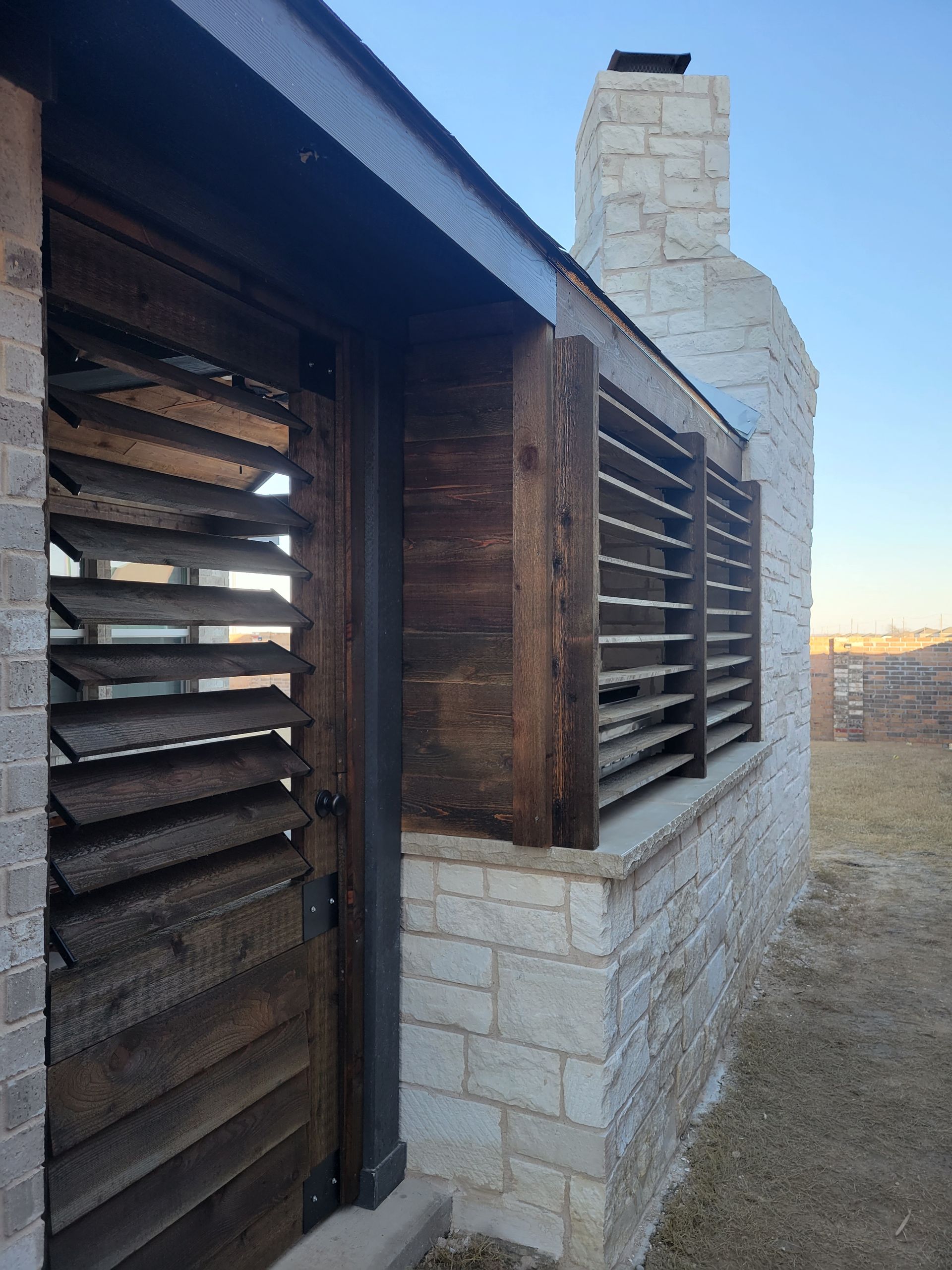 Louvers for privacy