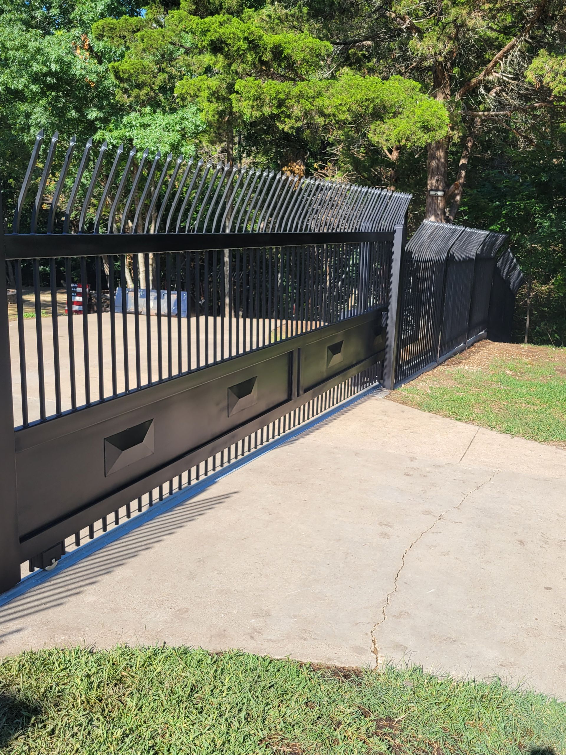 Custom iron slide gate