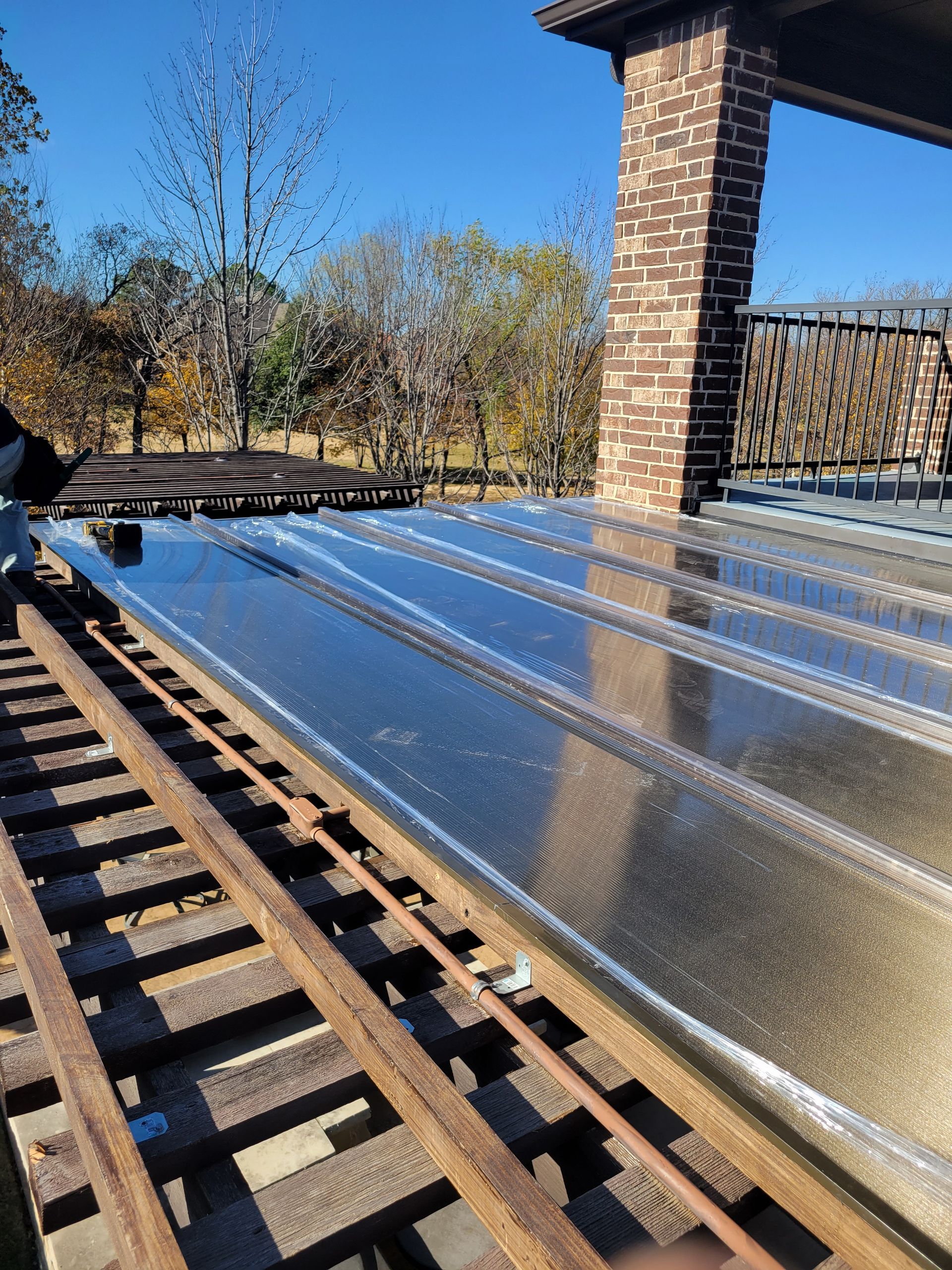 Poly cover for pergola