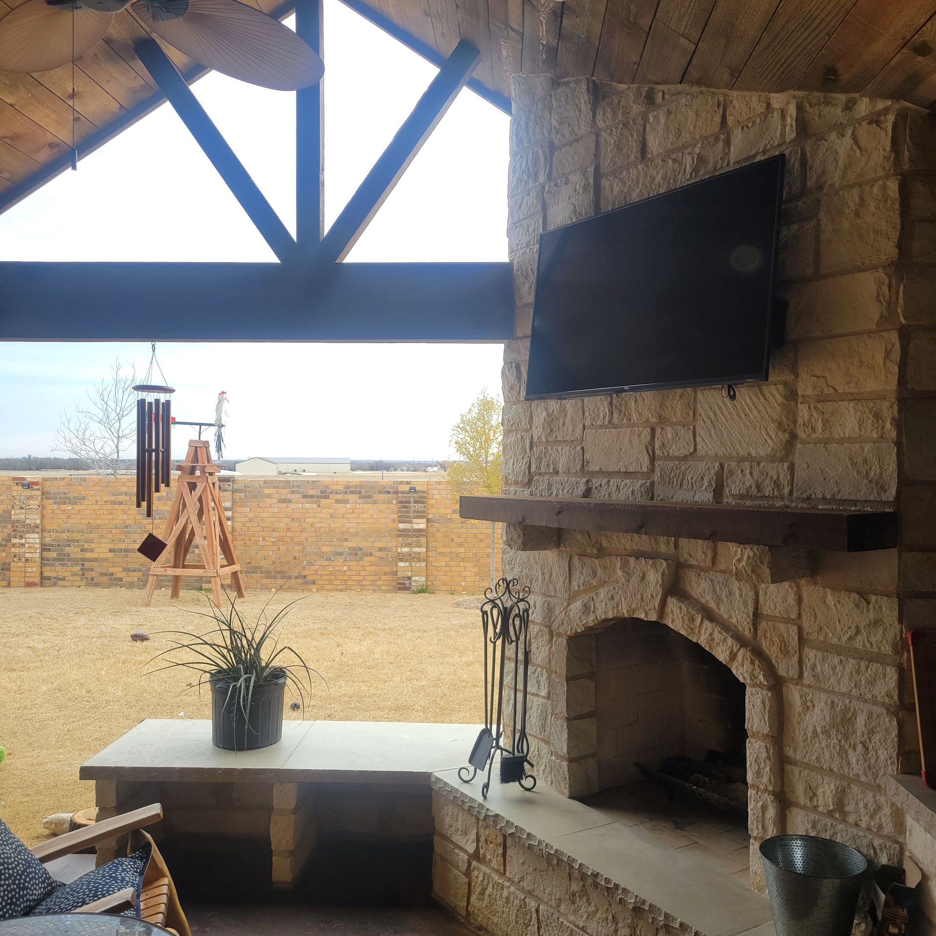 Wood burning firplace