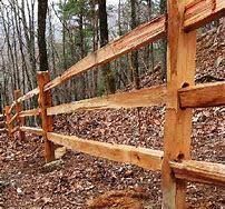 Cedar split rail is a good budget friendly ranch fence