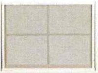 White rectangular window with four panes.