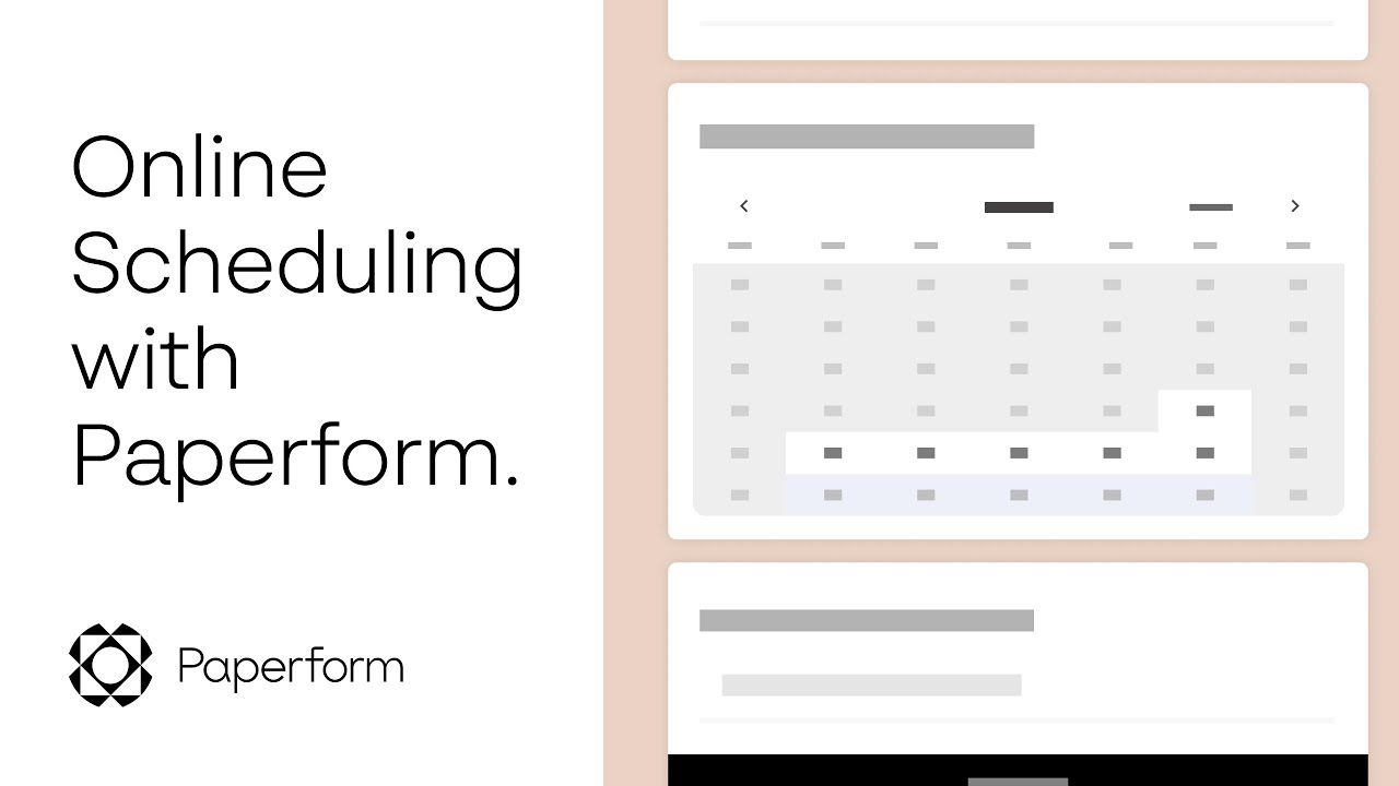 Online Scheduling with Paperform