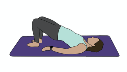 image of a person exercising on their back