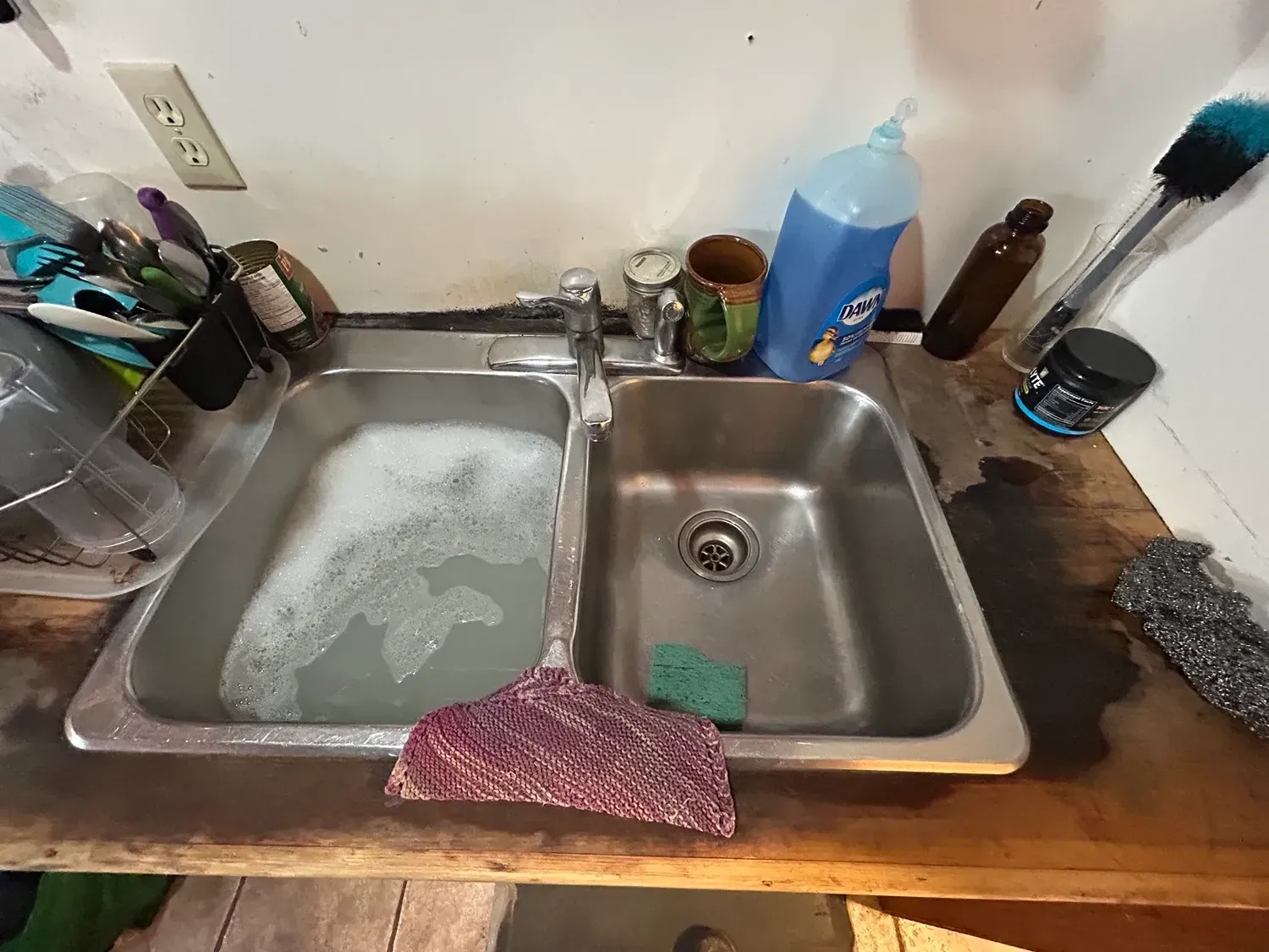 Budd kitchen sink before