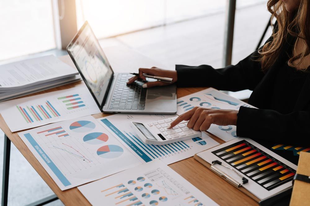 Woman Doing Bookkeeping