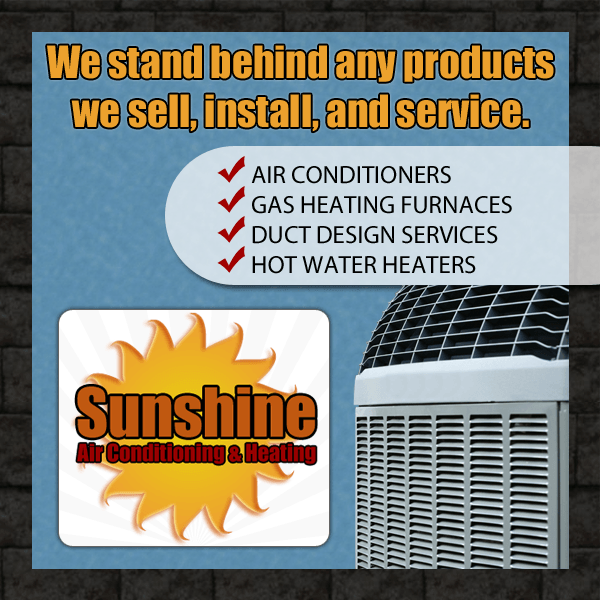Sunshine Brochure - Yorktown Heights, NY - Sunshine Air Conditioning & Heating, Inc