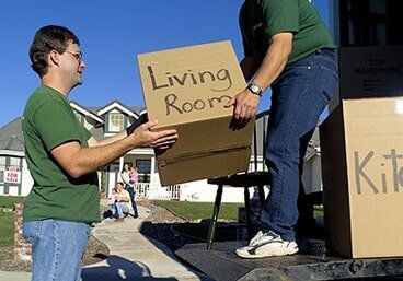 Movers with box — Residential Movers in Altoona, PA