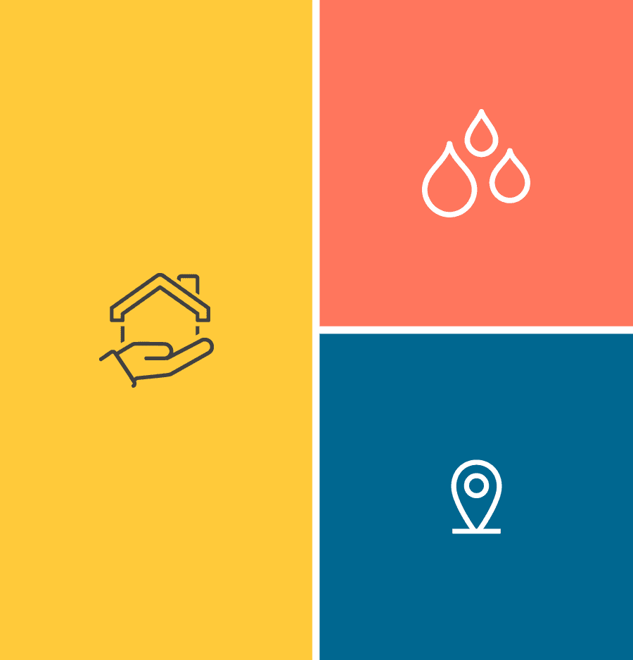 icon of damp control for home