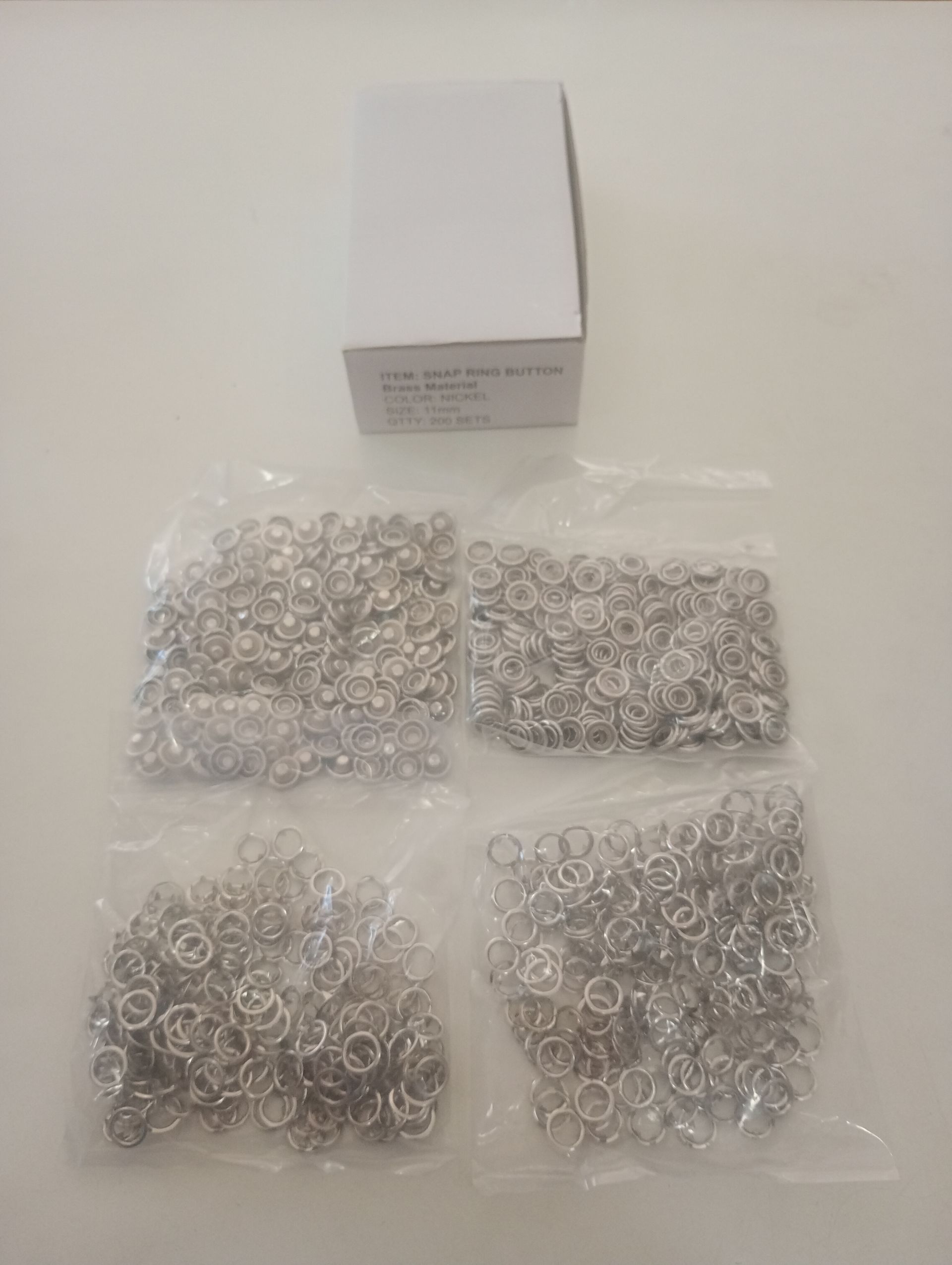 Broche Doble Aro N °11(mm) X 200 Unidades.