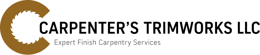 Carpenter’s Trimworks LLC logo with brown “C” and black company name, “Expert Finish Carpentry Services” tagline