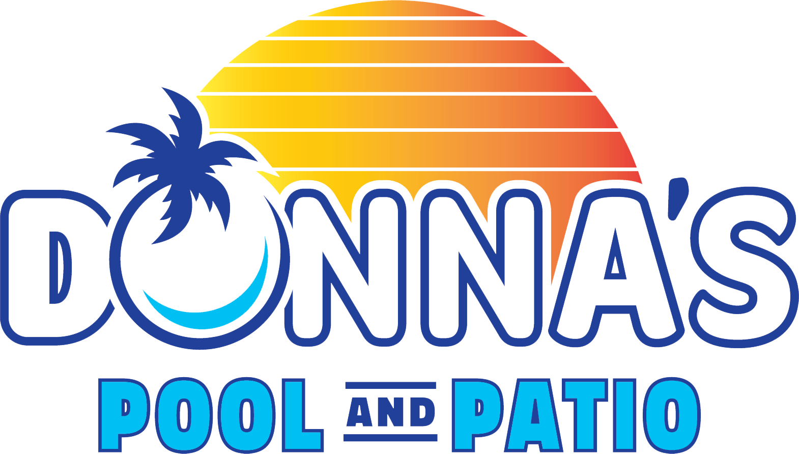 donnas pool and patio logo