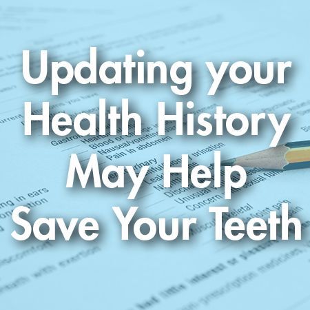 Lawrenceville dentists, Dr. Godko & Dr. Parikh at Deluxe Dentistry tell patients how keeping health history updated may help save their teeth.