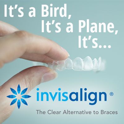 It's a bird, it's a plane, it's... Invisalign; a clear alternative to braces.